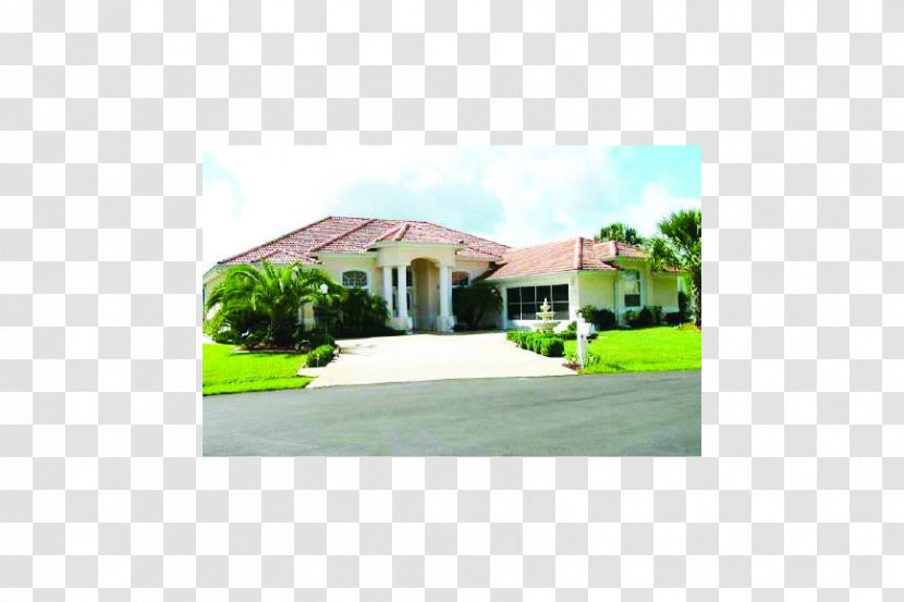 Lawn Property Landscaping Residential Area Roof - Home - Elevation Transparent PNG