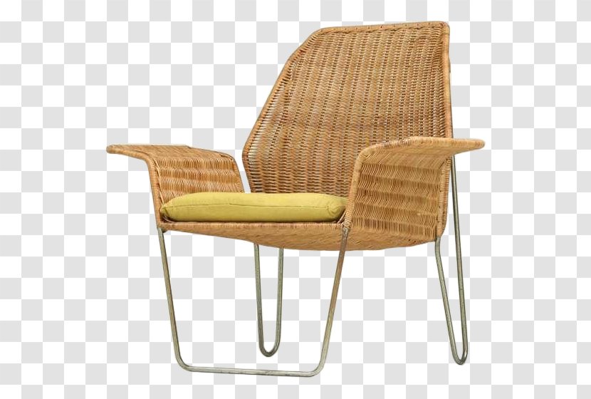 Eames Lounge Chair Chaise Longue Wicker Furniture - Deckchair Transparent PNG