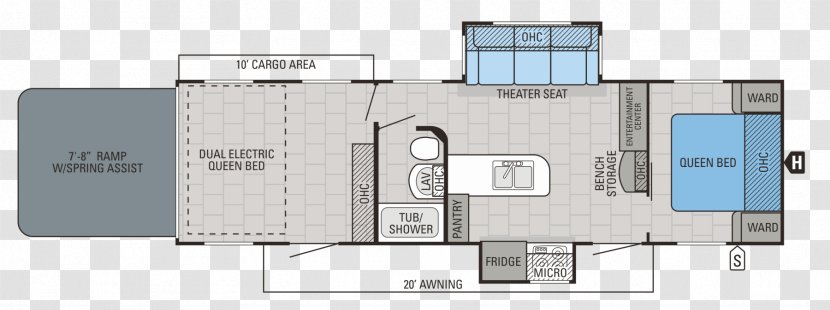 Jayco, Inc. Campervans Caravan Fifth Wheel Coupling Floor Plan - Price Transparent PNG