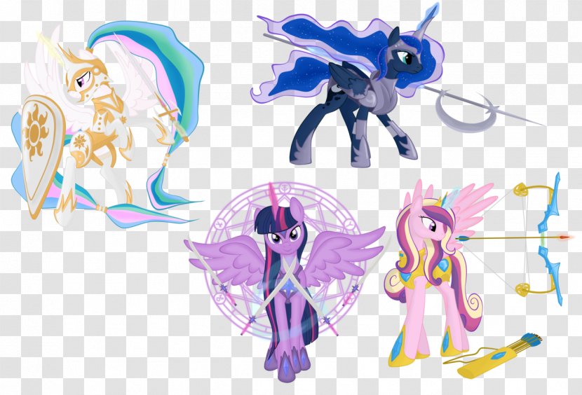 My Little Pony Collectible Card Game Princess Celestia Winged Unicorn - Silhouette - Halberd Transparent PNG