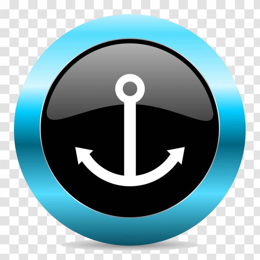Stock Photography Clip Art - Royaltyfree - Blue Gloss Anchor Transparent PNG