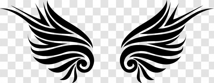 Drawing Royalty-free Clip Art - Monochrome - Wing Transparent PNG