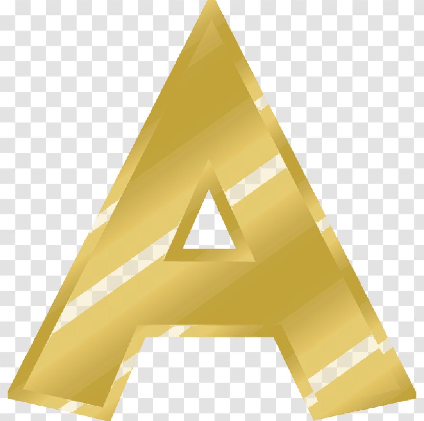 Clip Art Letters & Alphabets Transparency Gold - Letter Transparent PNG