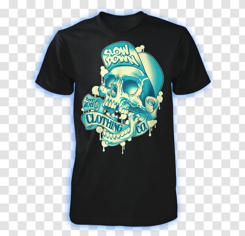 T-shirt Clothing Sleeve Top - Skull Transparent PNG