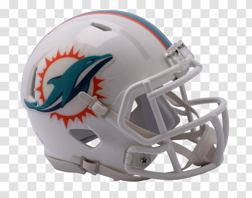 Miami Dolphins NFL American Football Helmets - Baseball Protective Gear - Nfl Transparent PNG