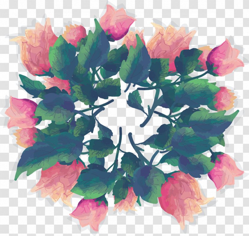 Flower Logo Euclidean Vector - Plant - Rose Transparent PNG