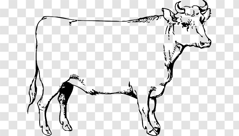 Ox Cattle Clip Art - Silhouette - Male Cartoon Transparent PNG