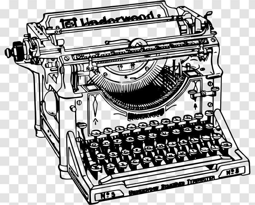 Typewriter Clip Art - Frame - Old Things Transparent PNG