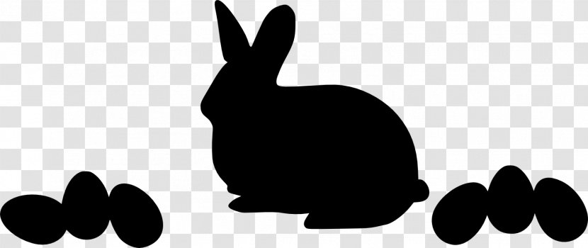 Domestic Rabbit Hare Clip Art Silhouette - Paw - Rabbits And Hares Transparent PNG