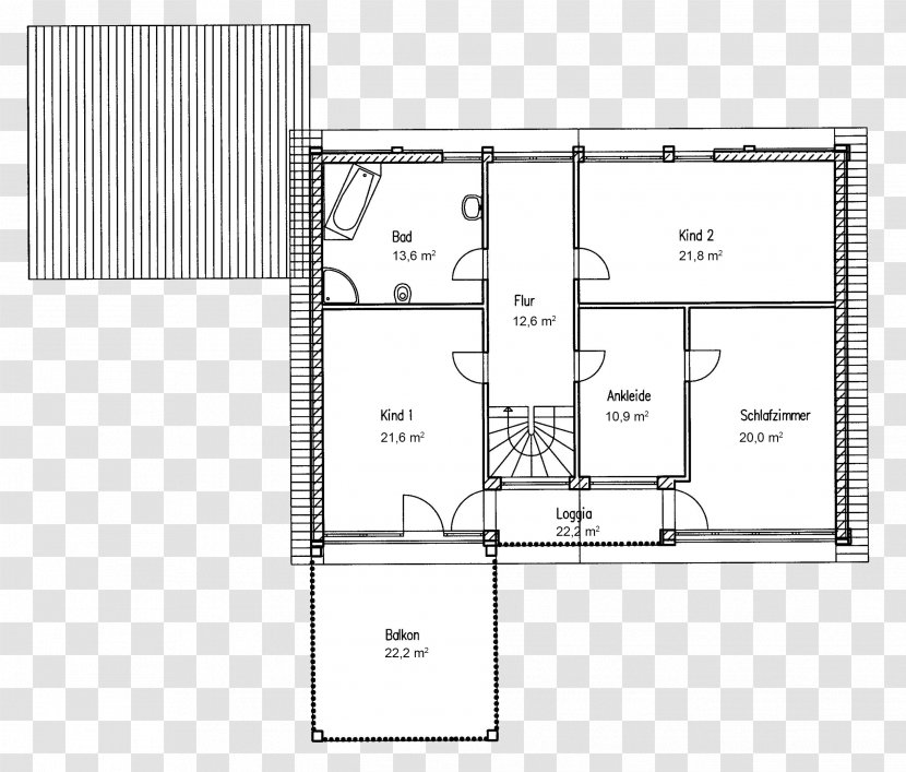 Floor Plan Technical Drawing Architectural Engineering - West - Zahlen Transparent PNG