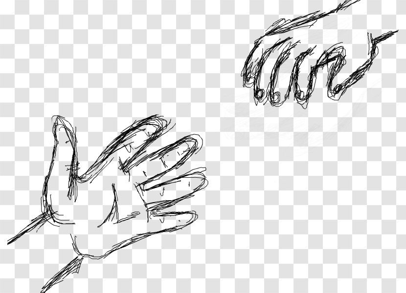 Drawing Painting Line Art Sketch - Organism - Hand Give Transparent PNG