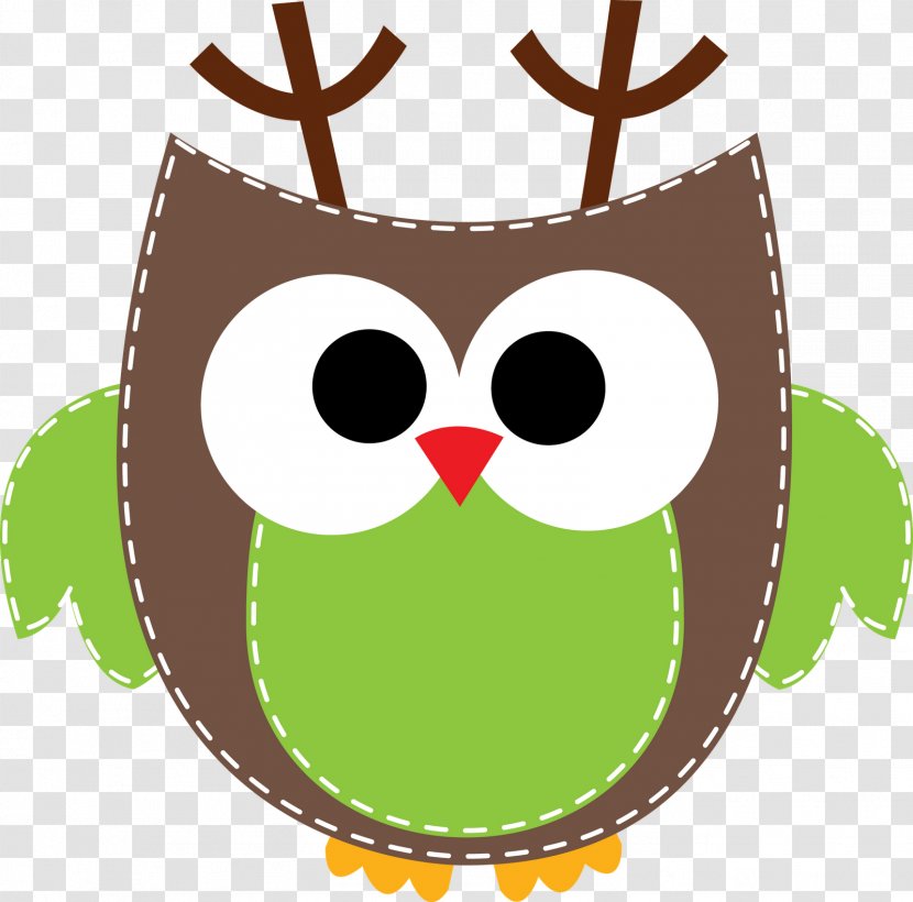 Christmas Owl Clip Art - Reindeer - Geomentry Transparent PNG