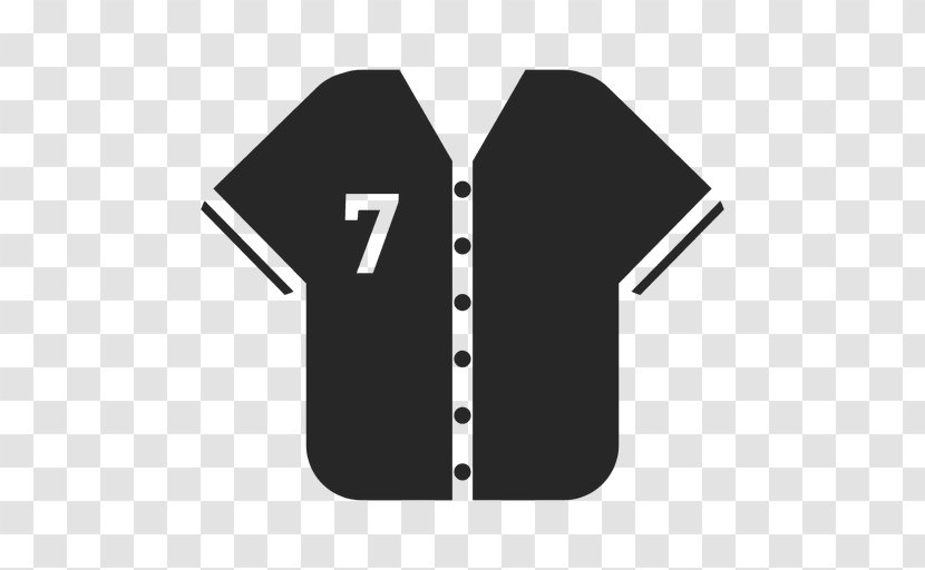 T-shirt Baseball Uniform Jersey - Black Transparent PNG