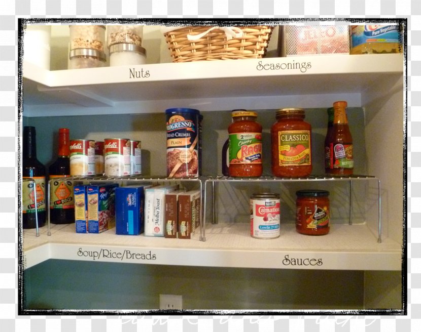 Pantry Shelf Refrigerator Kitchen Food - Picture Frames - Inventory Transparent PNG