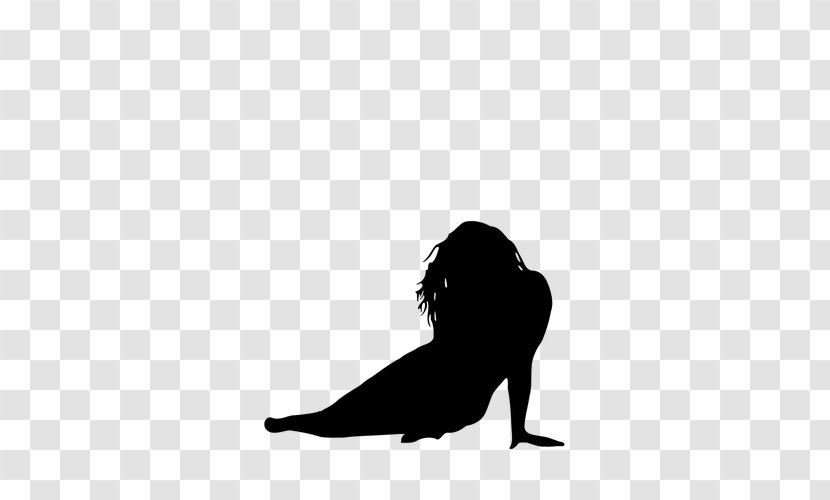 Woman Female Silhouette Clip Art - Monochrome Transparent PNG