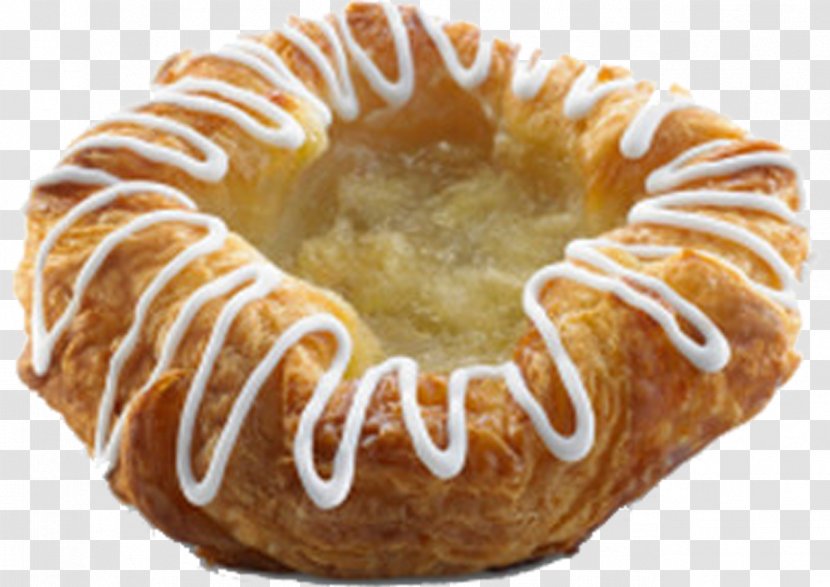 Danish Pastry Bolo Rei Croissant Custard Cream - Viennoiserie Transparent PNG
