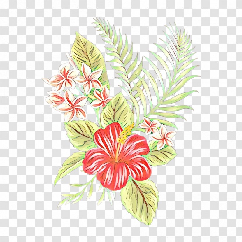 Watercolor Pink Flowers - Petal - Mallow Family Cut Transparent PNG