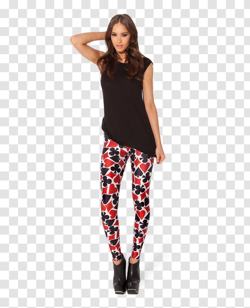 Playing Card Leggings Game Pants Suit - Fashion Transparent PNG