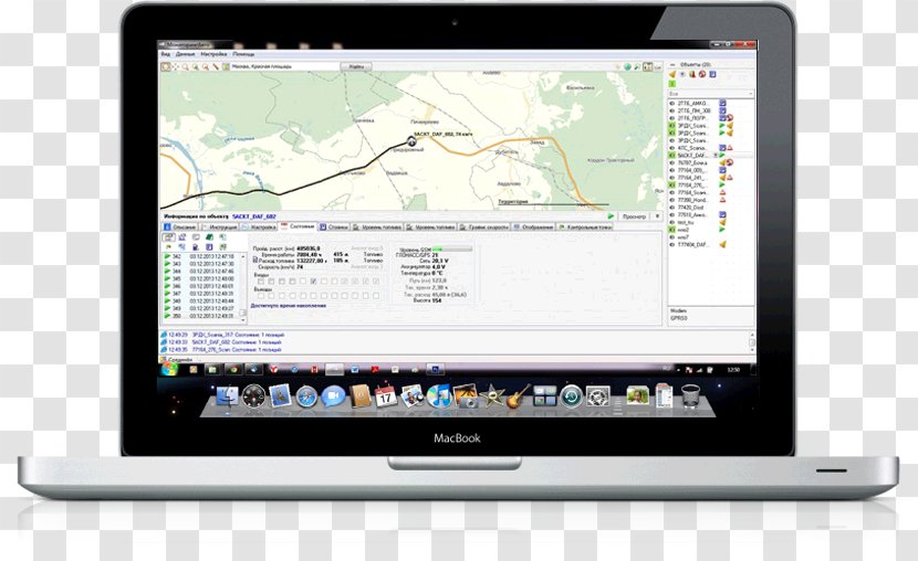 MacBook Pro Car Vehicle Tracking System - Screen - Gps Monitor Transparent PNG