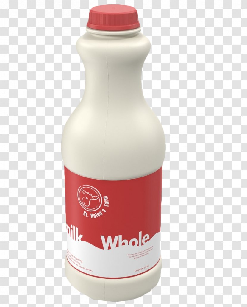 Milk Water Bottles Yoghurt - Bottled - Red Lid Yogurt Bottle Transparent PNG