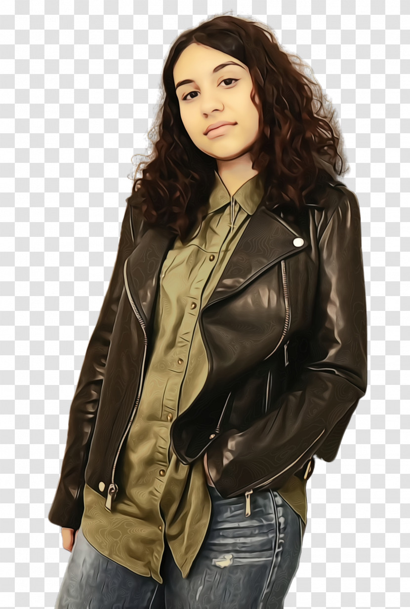 Alessia Cara Empire Polo Club Leather Jacket Coachella Valley Music And Arts Festival Singer Transparent PNG