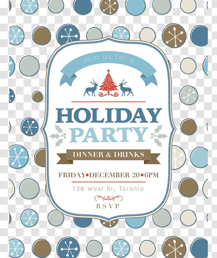 Christmas Gift Tree Holiday Party - Supply - Blue Poster Design Transparent PNG
