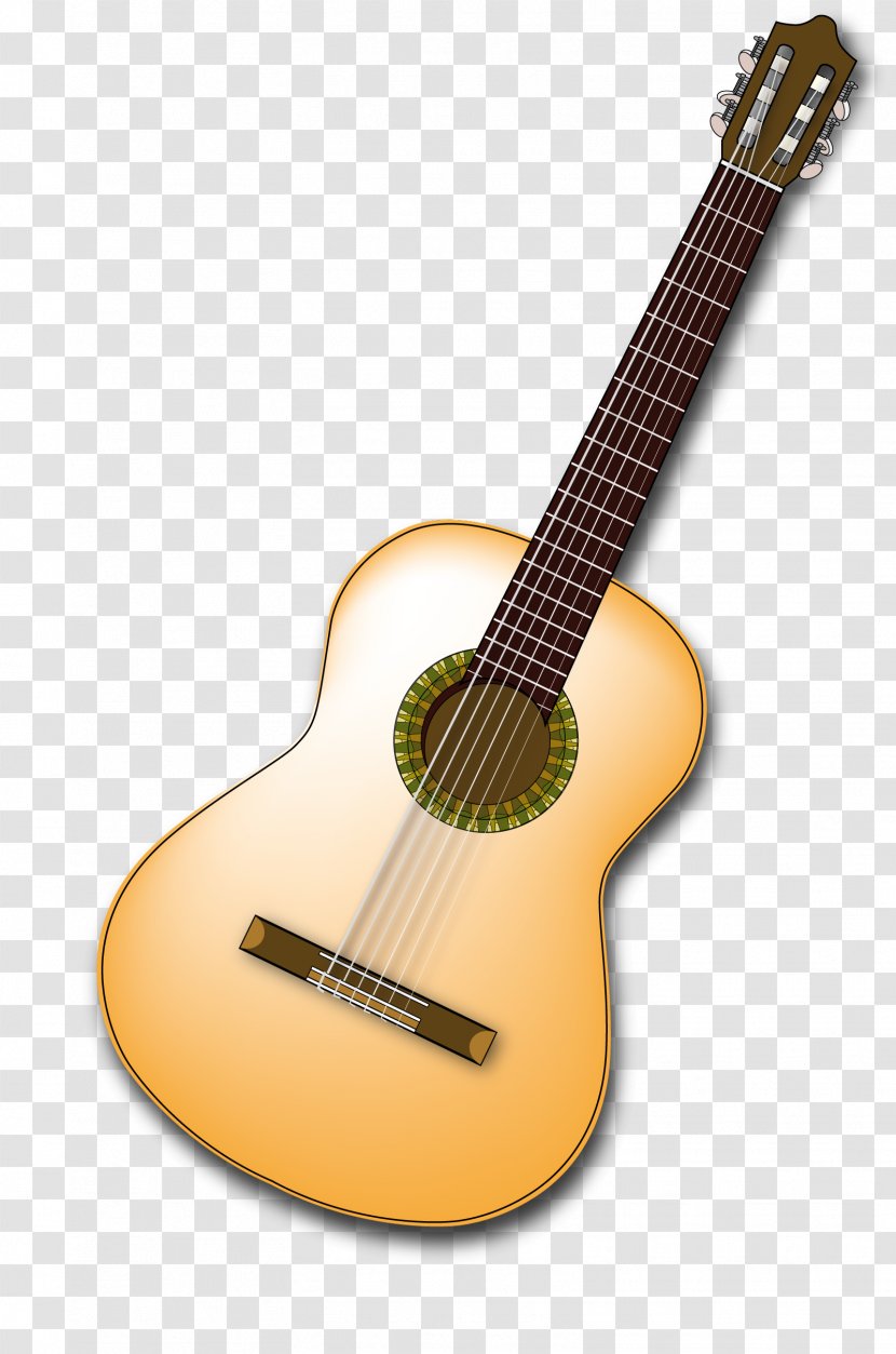 Make Your Own Spanish Guitar Musical Instrument Classical - Silhouette - Vector Wooden Transparent PNG