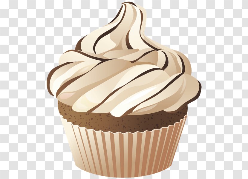 Cupcake Buttercream Chocolate Pastry - Baking - Cup Transparent PNG