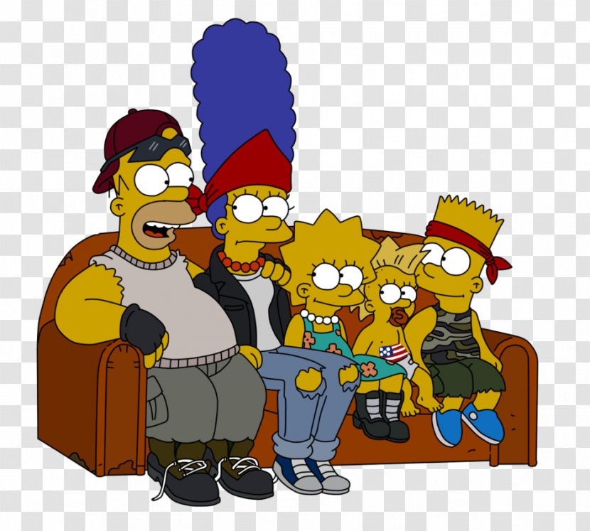 Bart Simpson Marge Family Drawing - The Simpsons Movie Transparent PNG