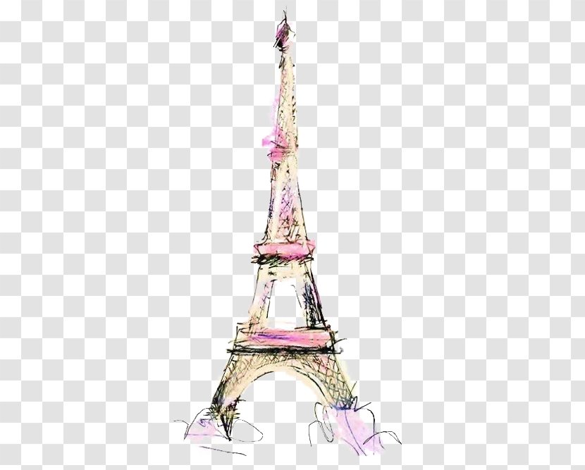 Eiffel Tower Drawing Illustration Transparent PNG