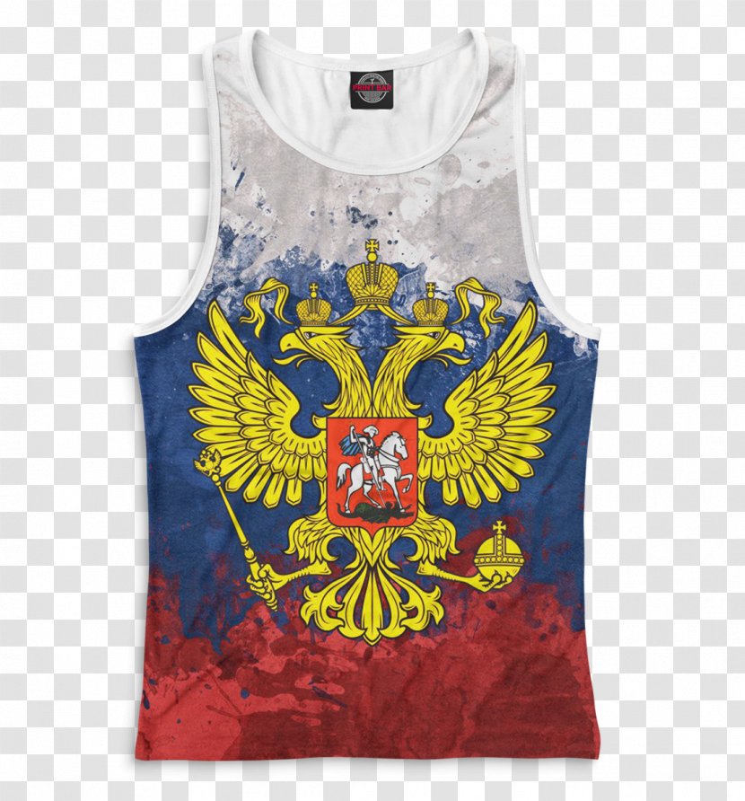 Flag Of Russia Soviet Union T-shirt Coat Arms - Outerwear Transparent PNG