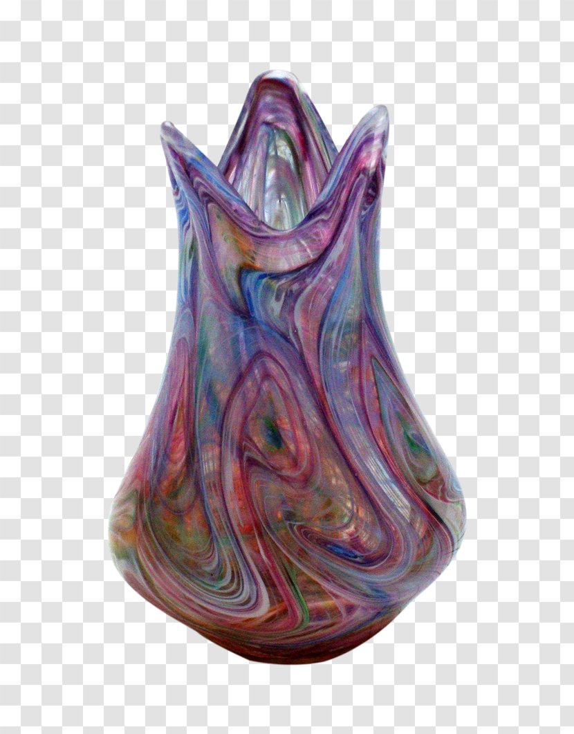Murano Vase Glass Purple Lilac - Antique - Pieces Transparent PNG