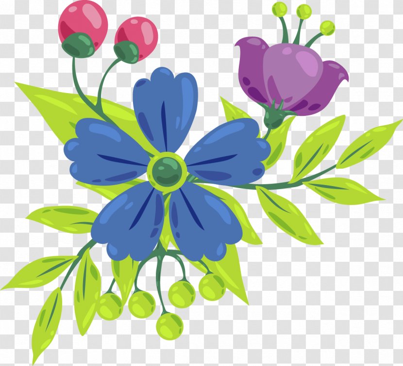 Motif - Floristry - Beautifully Decorated Floral Watercolor Transparent PNG