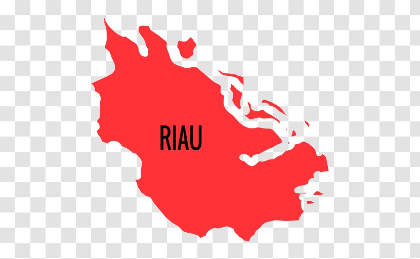 Riau Islands Provinces Of Indonesia Clip Art - Red - Map Transparent PNG