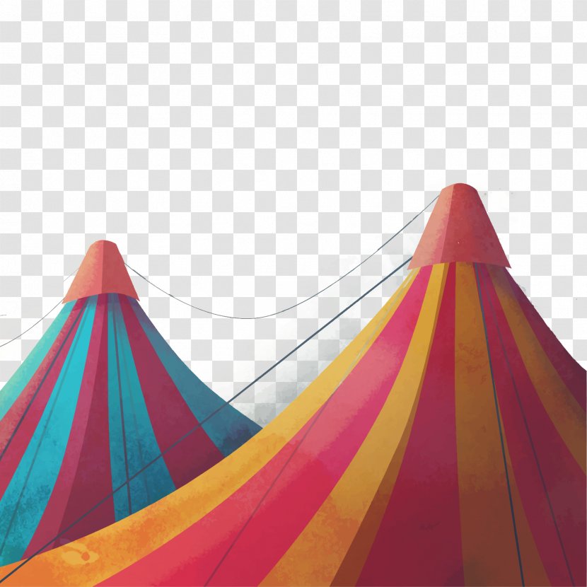 Circus Tent - Pattern - Color Vector Material Transparent PNG