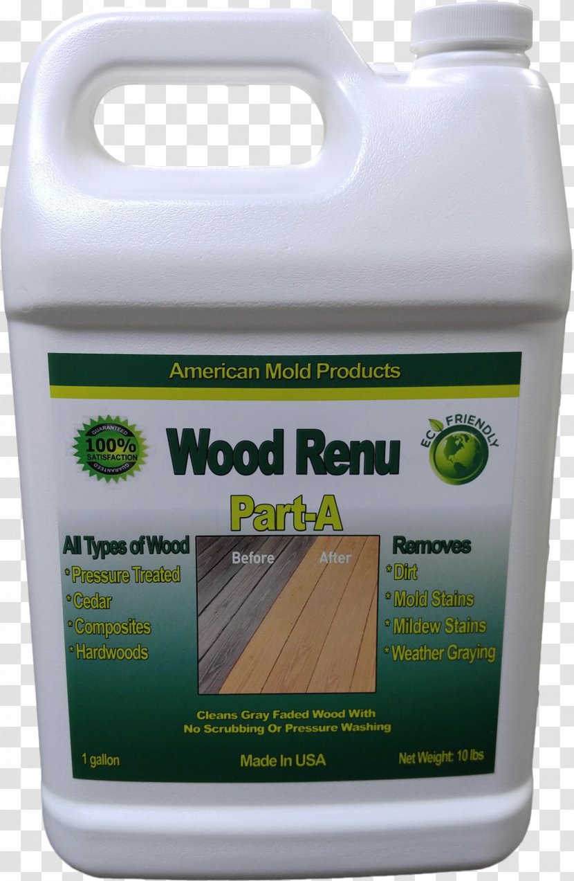 Bleach Wood Stain Mildew - Imperial Gallon Transparent PNG
