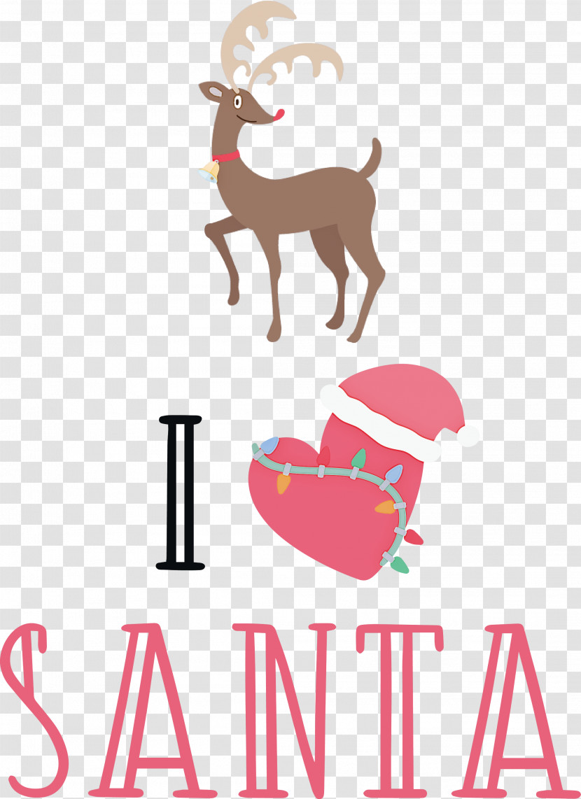 I Love Santa Santa Christmas Transparent PNG