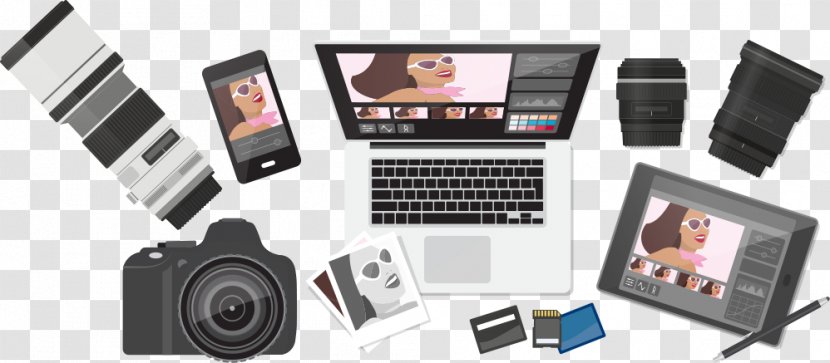 Laptop Tablet Computers Image Editing - Computer Hardware - Vector Equipment Transparent PNG