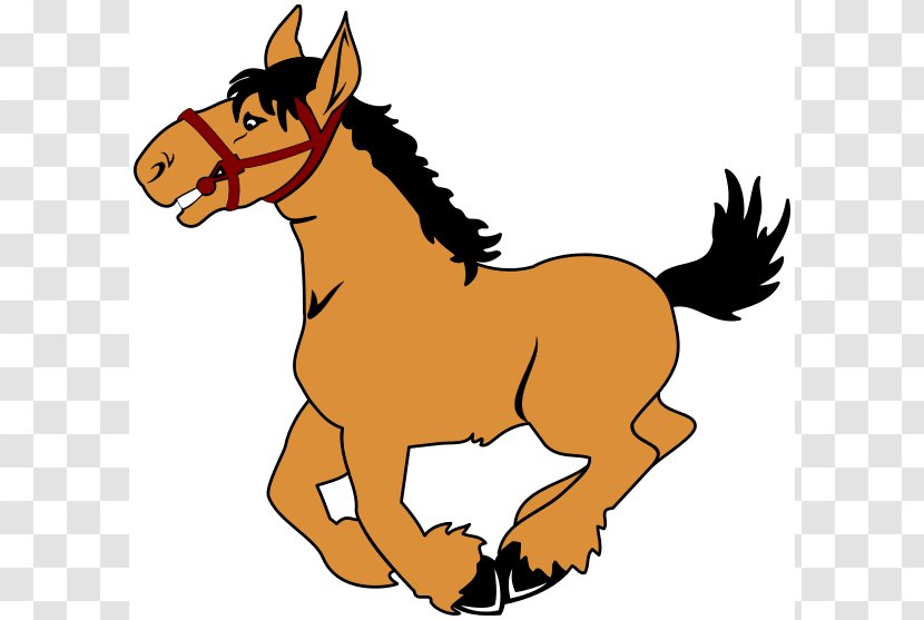 Horse Cartoon Clip Art - Supplies - Animals Word Cliparts Transparent PNG