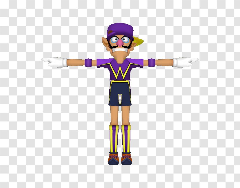 Super Mario Strikers Charged Waluigi GameCube - Video Game Transparent PNG