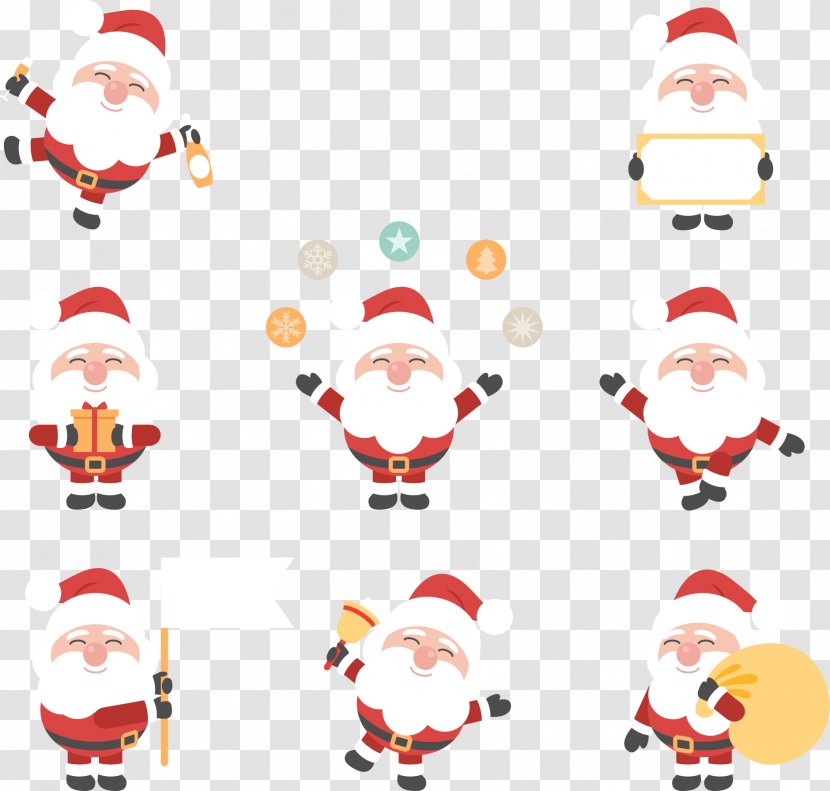 Santa Claus Christmas Ornament Clip Art - Happy Transparent PNG