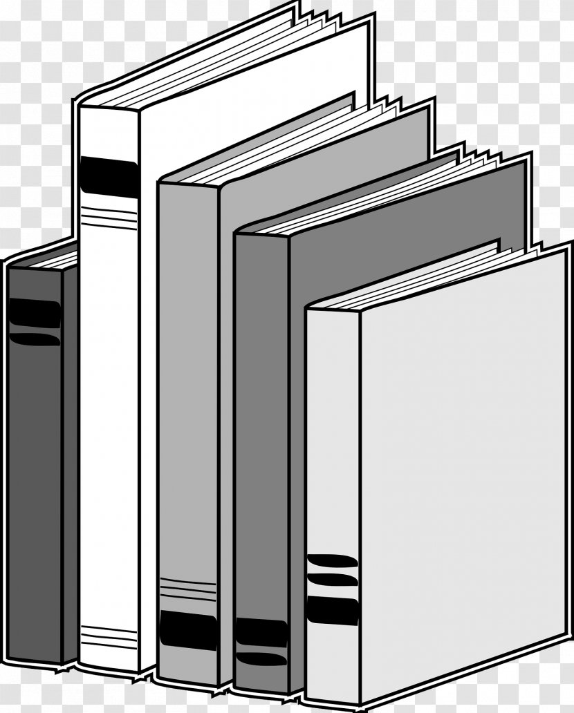 Bookcase Clip Art - Gray Books Transparent PNG