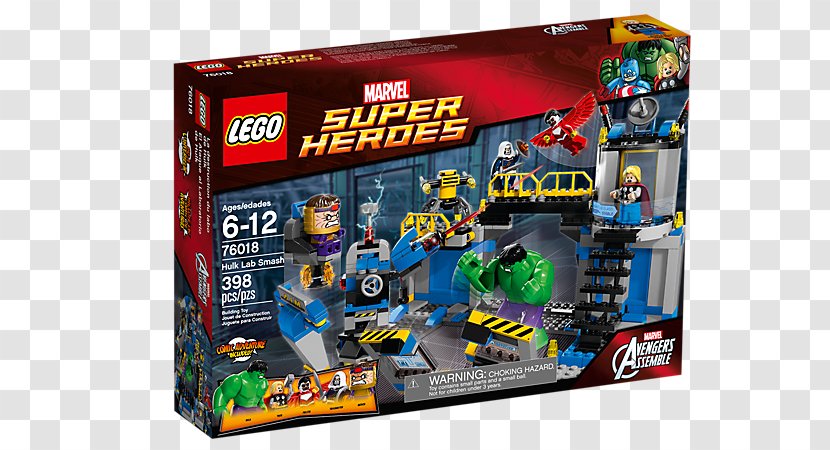 Hulk Lego Marvel Super Heroes MODOK Thor Falcon - 76018 Lab Smash Transparent PNG