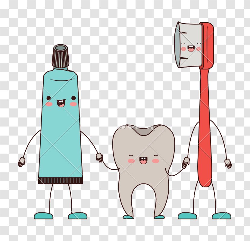 Electric Toothbrush Vector Graphics Clip Art Illustration - Dental Floss Transparent PNG