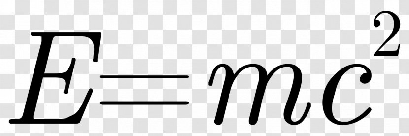 MathML Mass–energy Equivalence Formula Mathematics Wikipedia - E=mc2 Transparent PNG