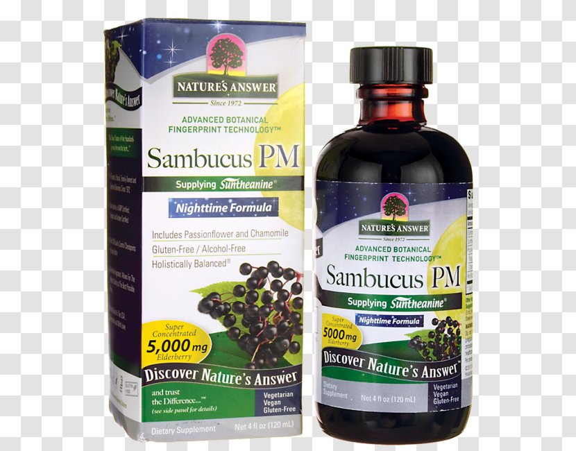 Dietary Supplement Elder Nature Extract Ounce - Herbal - Sambucus Transparent PNG