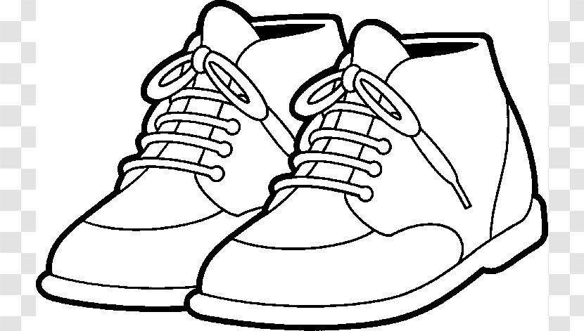 Shoe Sneakers Converse Black And White Clip Art - Dress - Baby Shoes Pics Transparent PNG