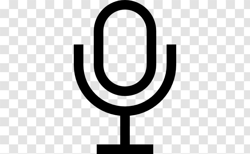 Microphone - Black And White - Symbol Transparent PNG