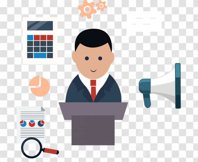 Business - Public Relations - Vector Flat White-collar Office Work Transparent PNG