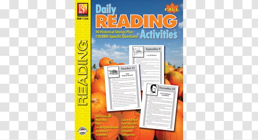 Daily Reading Activities: Fall Book Comprehension Skill - Activities Transparent PNG
